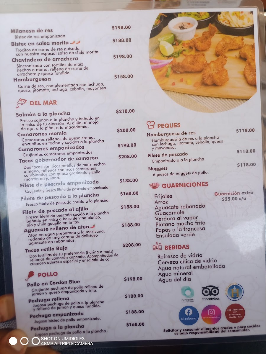El Rabano Menu - Image 1