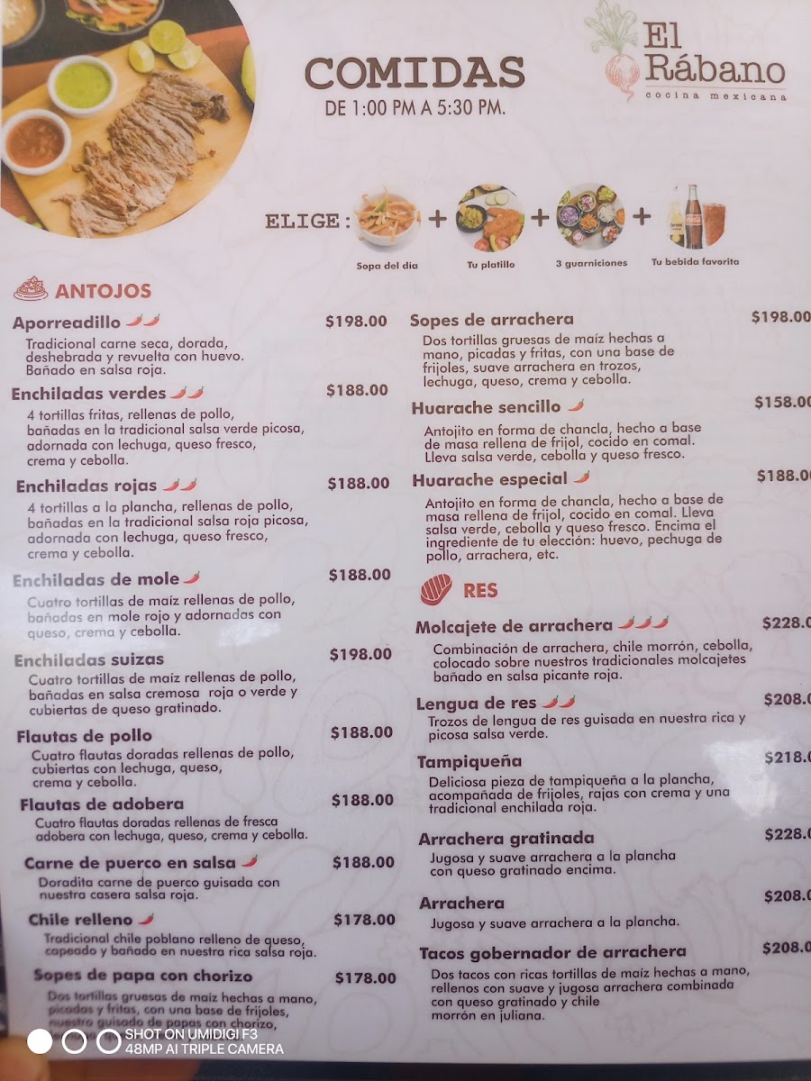 El Rabano Menu - Image 2